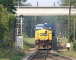 CSX 459 hits the north switch of Roebuck siding